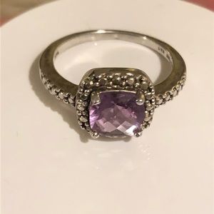 Sterling silver and Amethyst ring